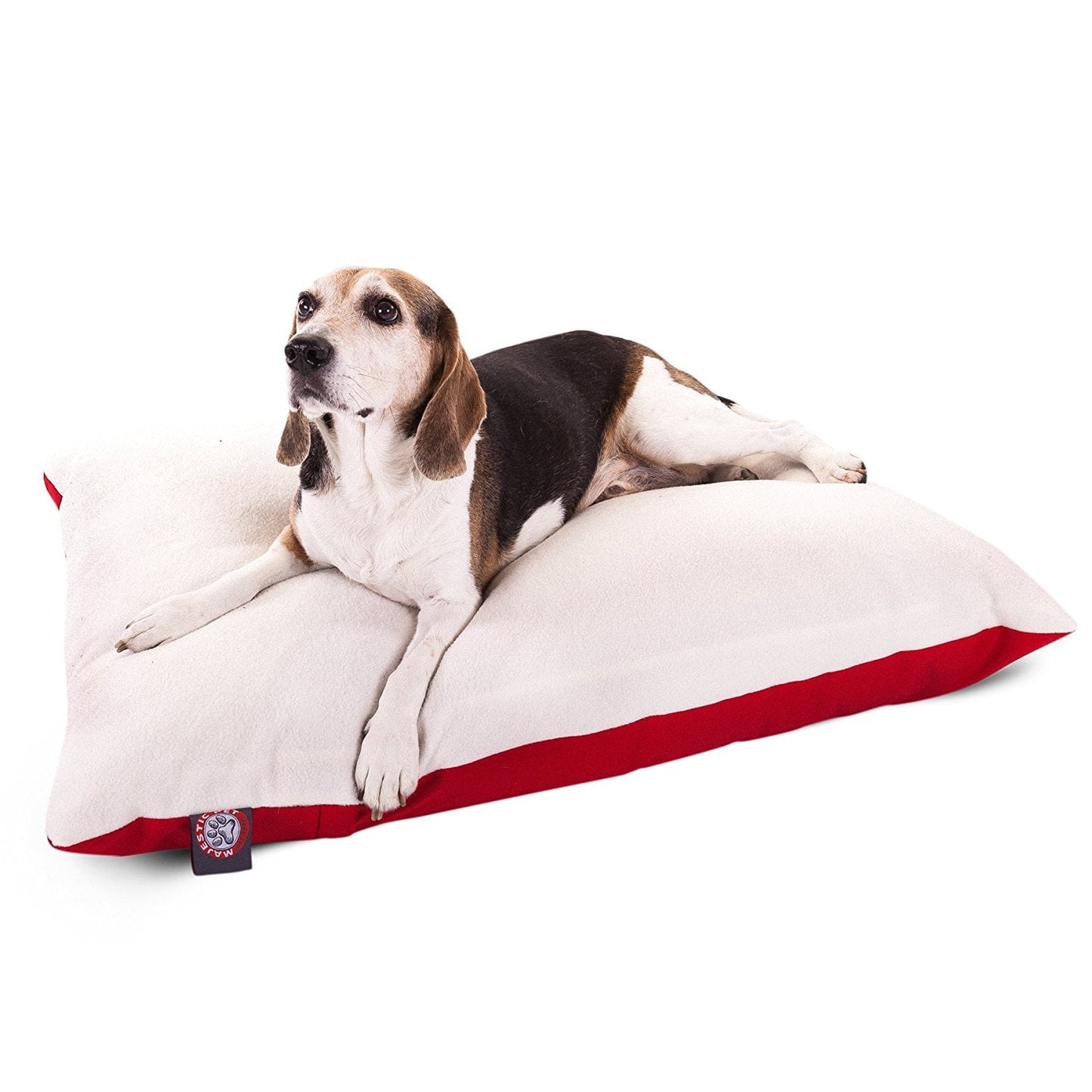 Majestic Pet Solid Color Rectangular Pillow Dog Bed Machine Washable