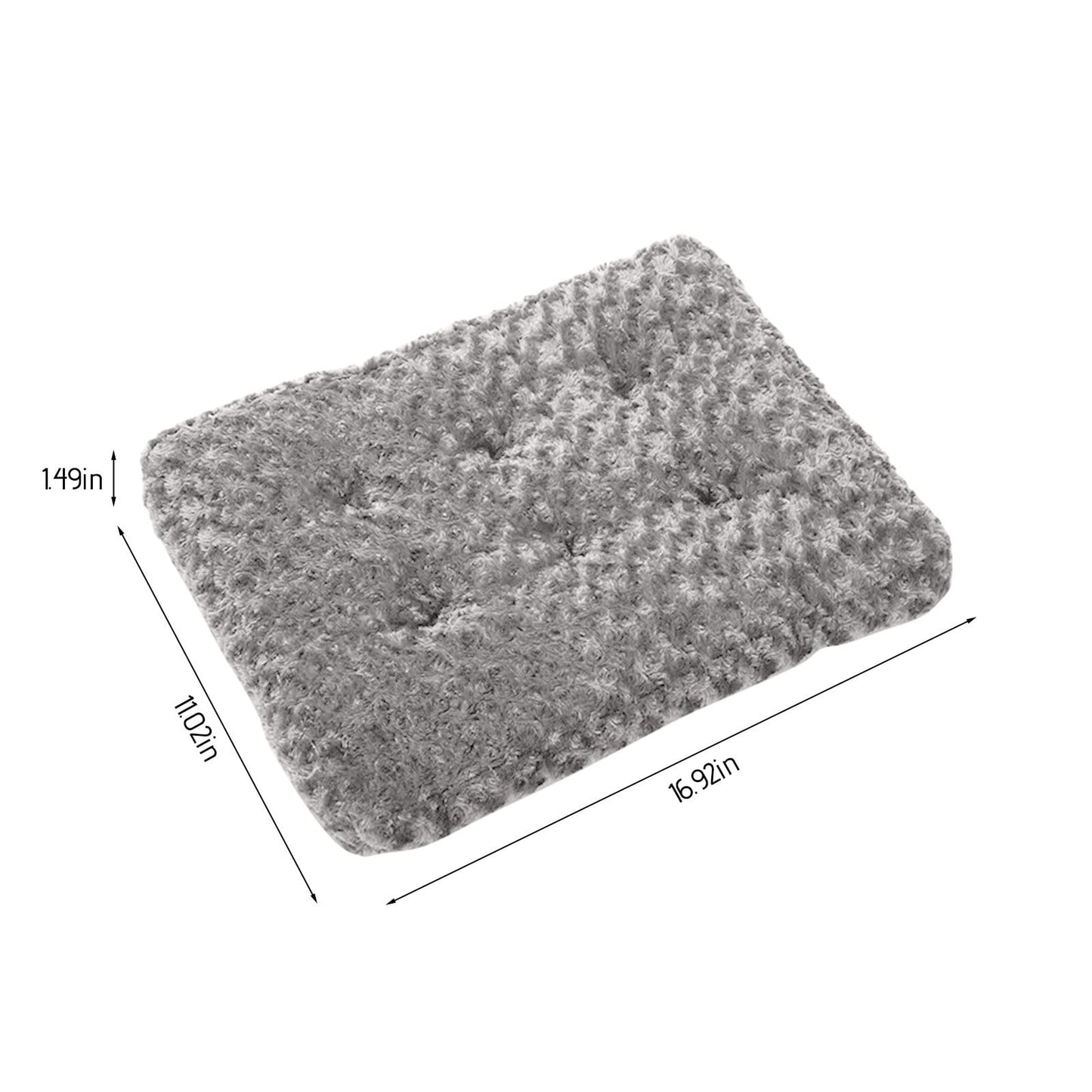 Azrian Christmas Sales Under 5 Dog Bed,Orthopedic Crate Foam Dog Bed with Removable Washable Cover,Waterproof Dog Mattress Nonskid Bottom,Comfy Anxiety Pet Bed Mat