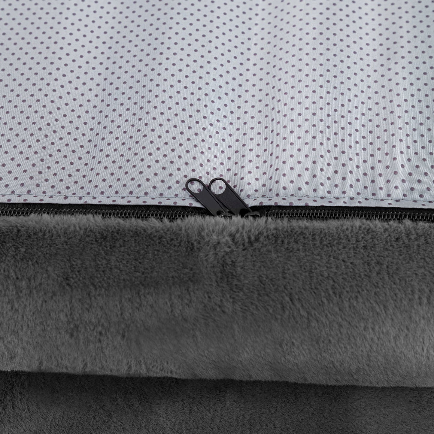 BALUS Deluxe Flannelette Human-Dog Bed, Large High-Quality Fabric Futon for Giant Breeds, Dark Grey