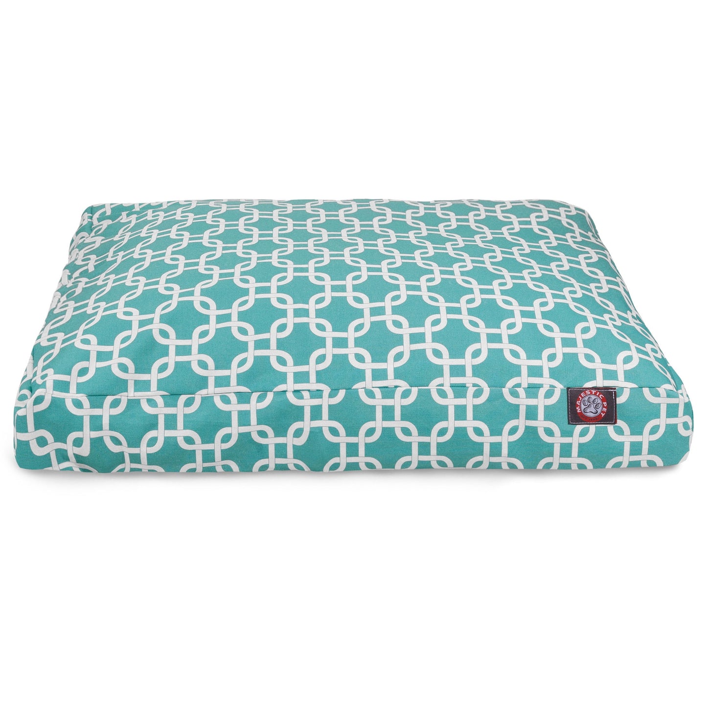 Majestic Pet | Links Rectangle Pet Bed For Dogs, Removable Cover, Teal, Large