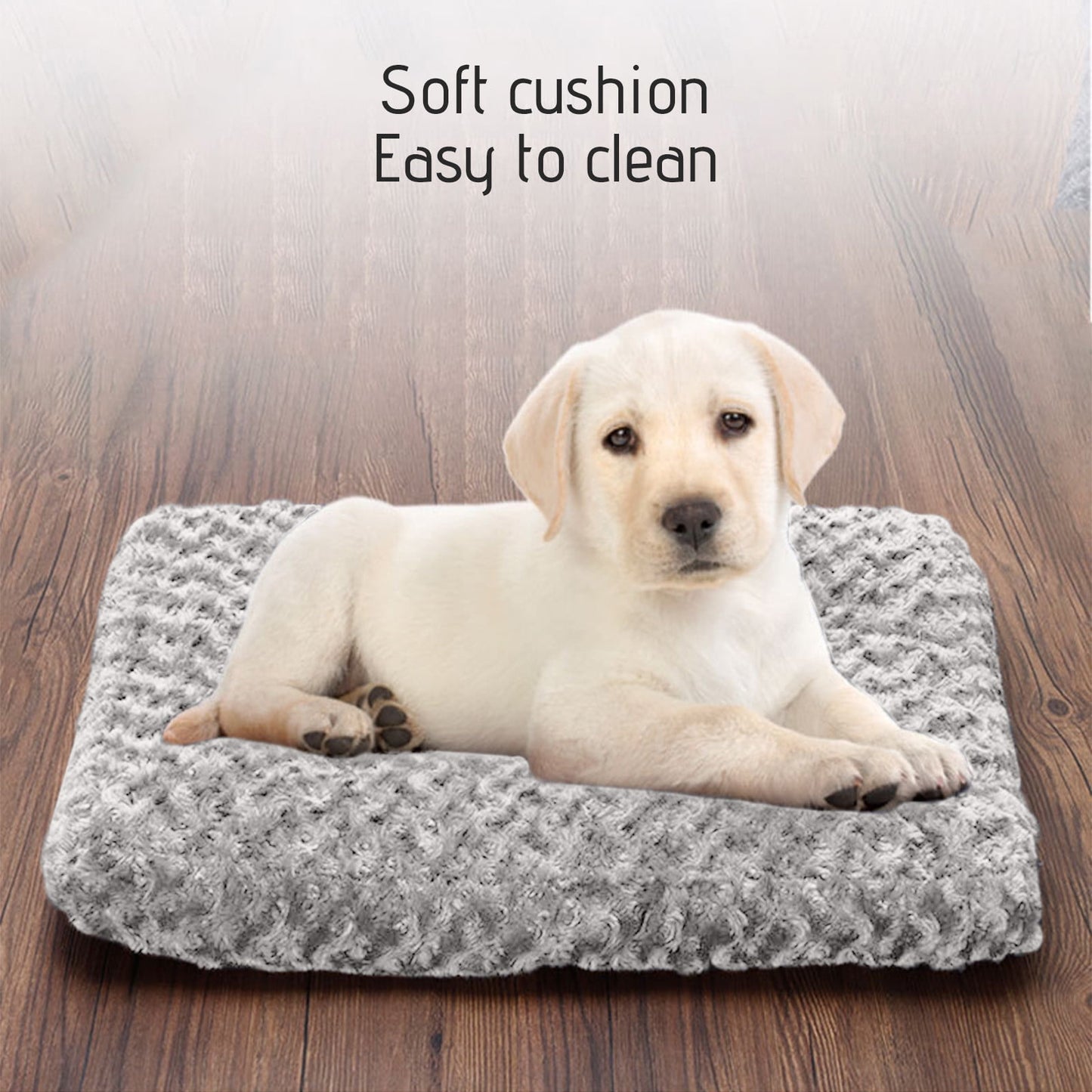 Azrian Christmas Sales Under 5 Dog Bed,Orthopedic Crate Foam Dog Bed with Removable Washable Cover,Waterproof Dog Mattress Nonskid Bottom,Comfy Anxiety Pet Bed Mat