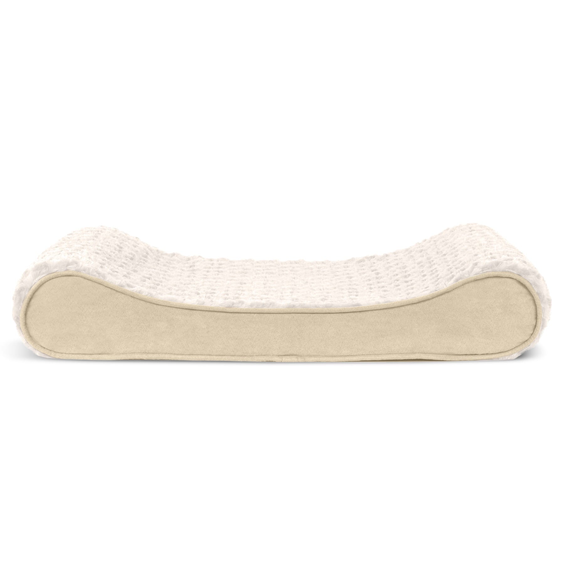FurHaven Pet Products Ultra Plush Luxe Lounger Orthopedic Pet Bed for Dogs & Cats - Cream, Medium