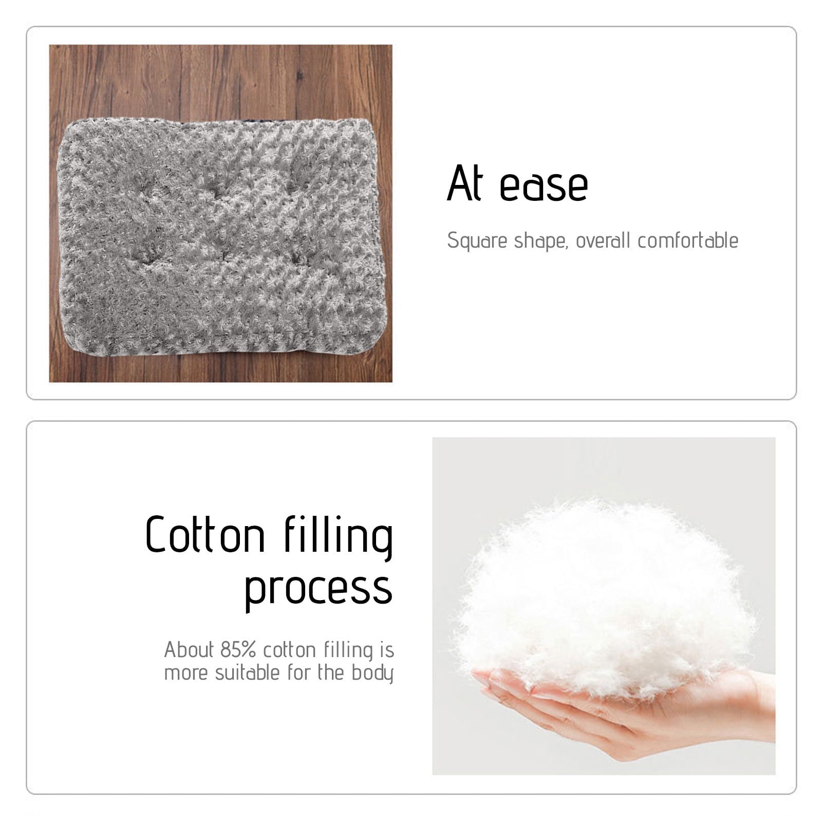 Azrian Christmas Sales Under 5 Dog Bed,Orthopedic Crate Foam Dog Bed with Removable Washable Cover,Waterproof Dog Mattress Nonskid Bottom,Comfy Anxiety Pet Bed Mat