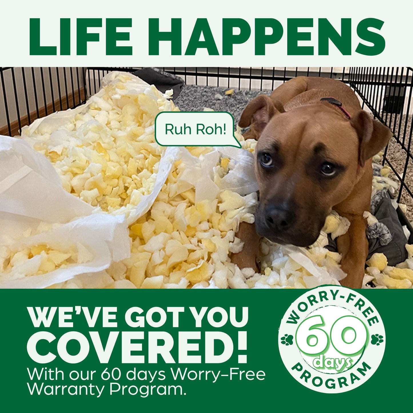 FurHaven Pet Products Ultra Plush Luxe Lounger Orthopedic Pet Bed for Dogs & Cats - Cream, Medium