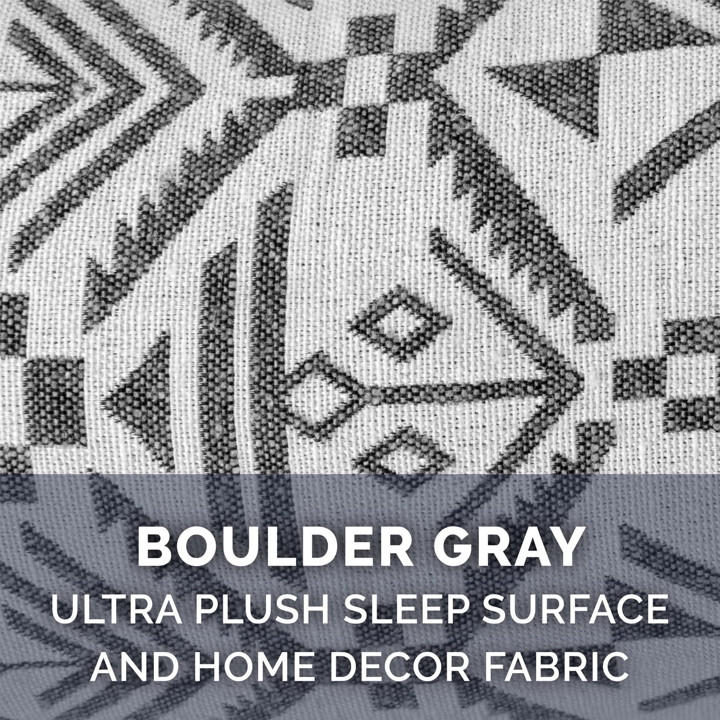 FurHaven Southwest Kilim Orthopedic Sofa Pet Bed for Dogs & Cats - Boulder Gray, Medium