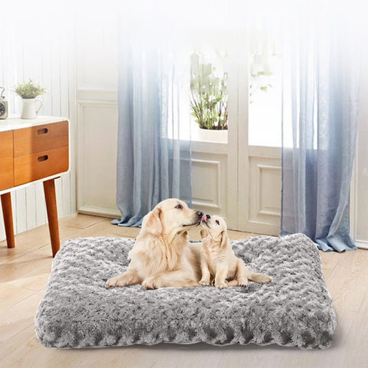 Azrian Christmas Sales Under 5 Dog Bed,Orthopedic Crate Foam Dog Bed with Removable Washable Cover,Waterproof Dog Mattress Nonskid Bottom,Comfy Anxiety Pet Bed Mat