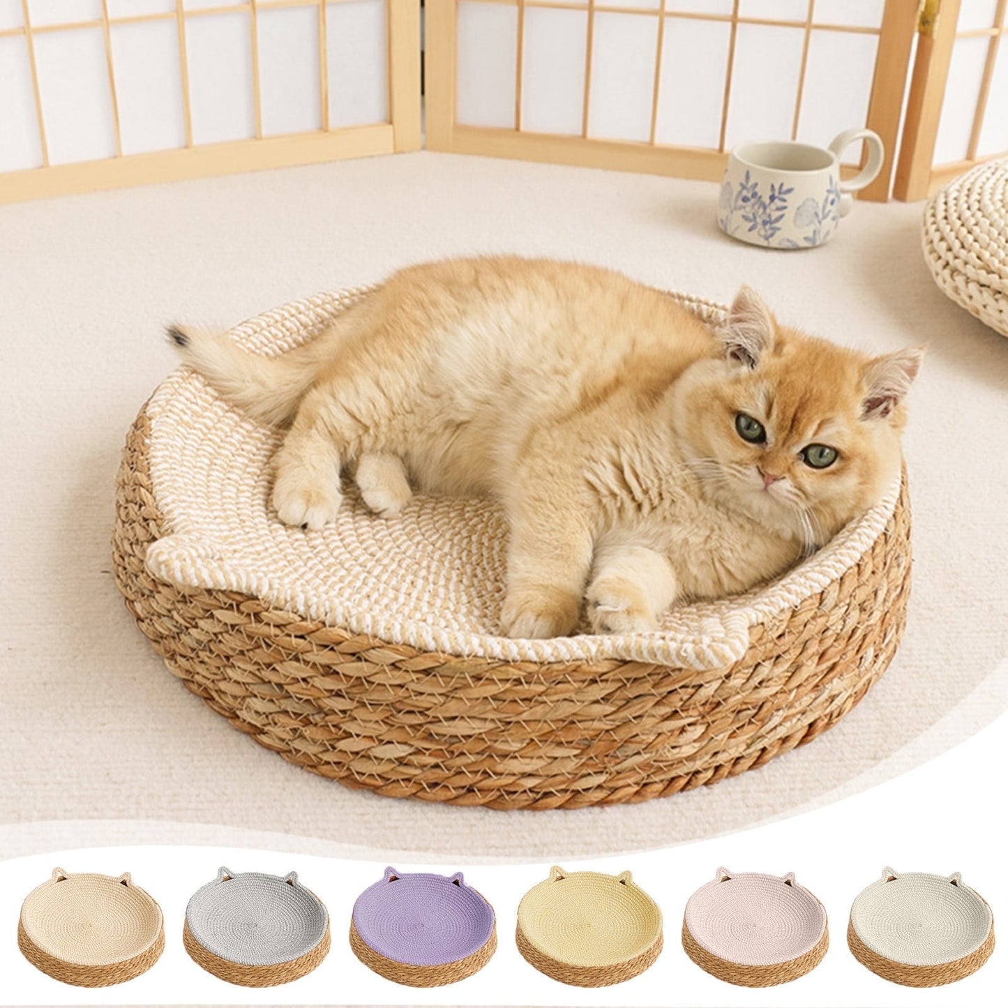 Orthopedic Pet Bed with Removable Mattress, Hypoallergenic Design for Cats and Small Dogs
