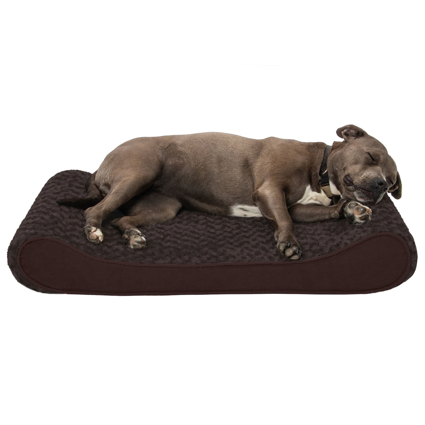 FurHaven Pet Products Ultra Plush Luxe Lounger Orthopedic Pet Bed for Dogs & Cats - Cream, Medium