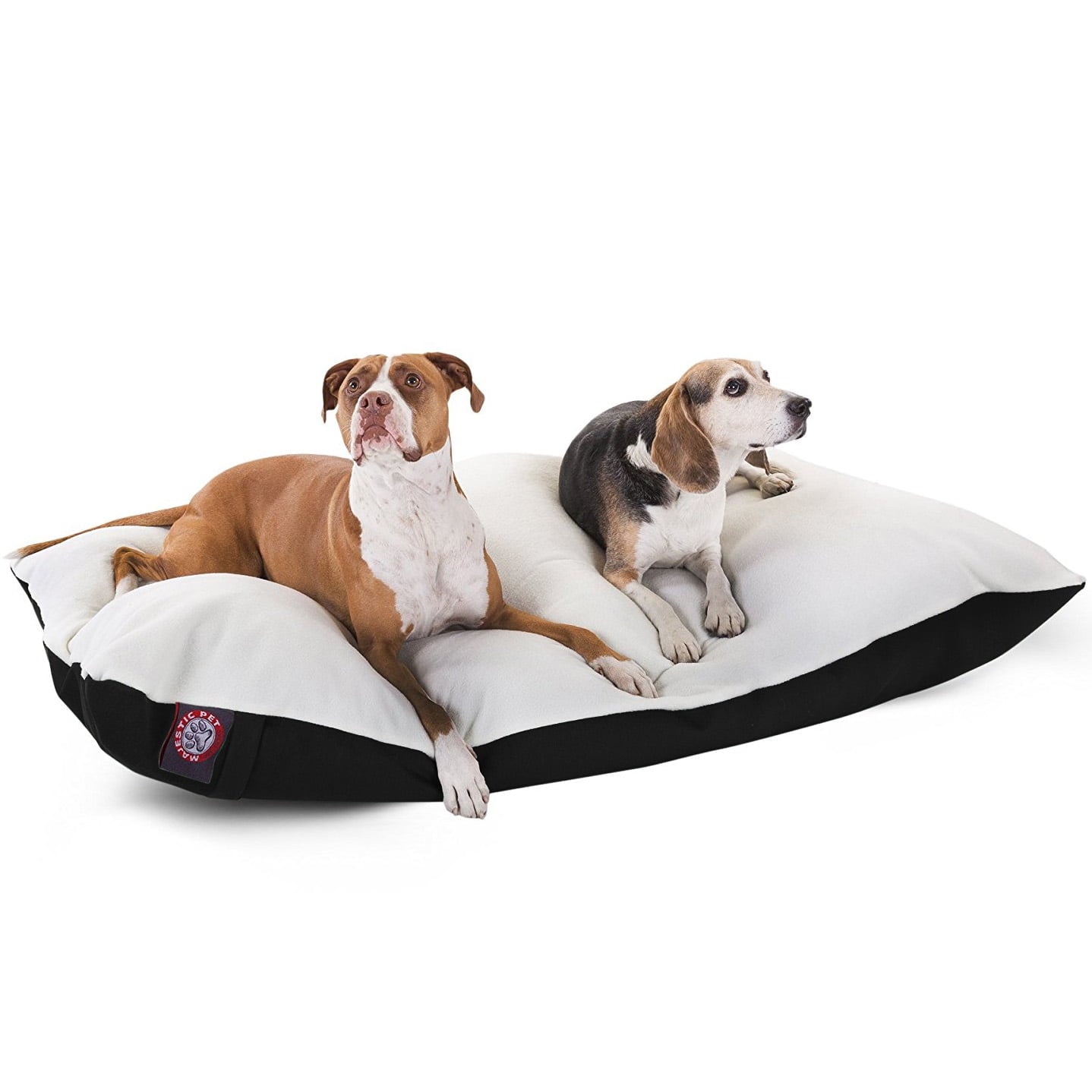 Majestic Pet Solid Color Rectangular Pillow Dog Bed Machine Washable