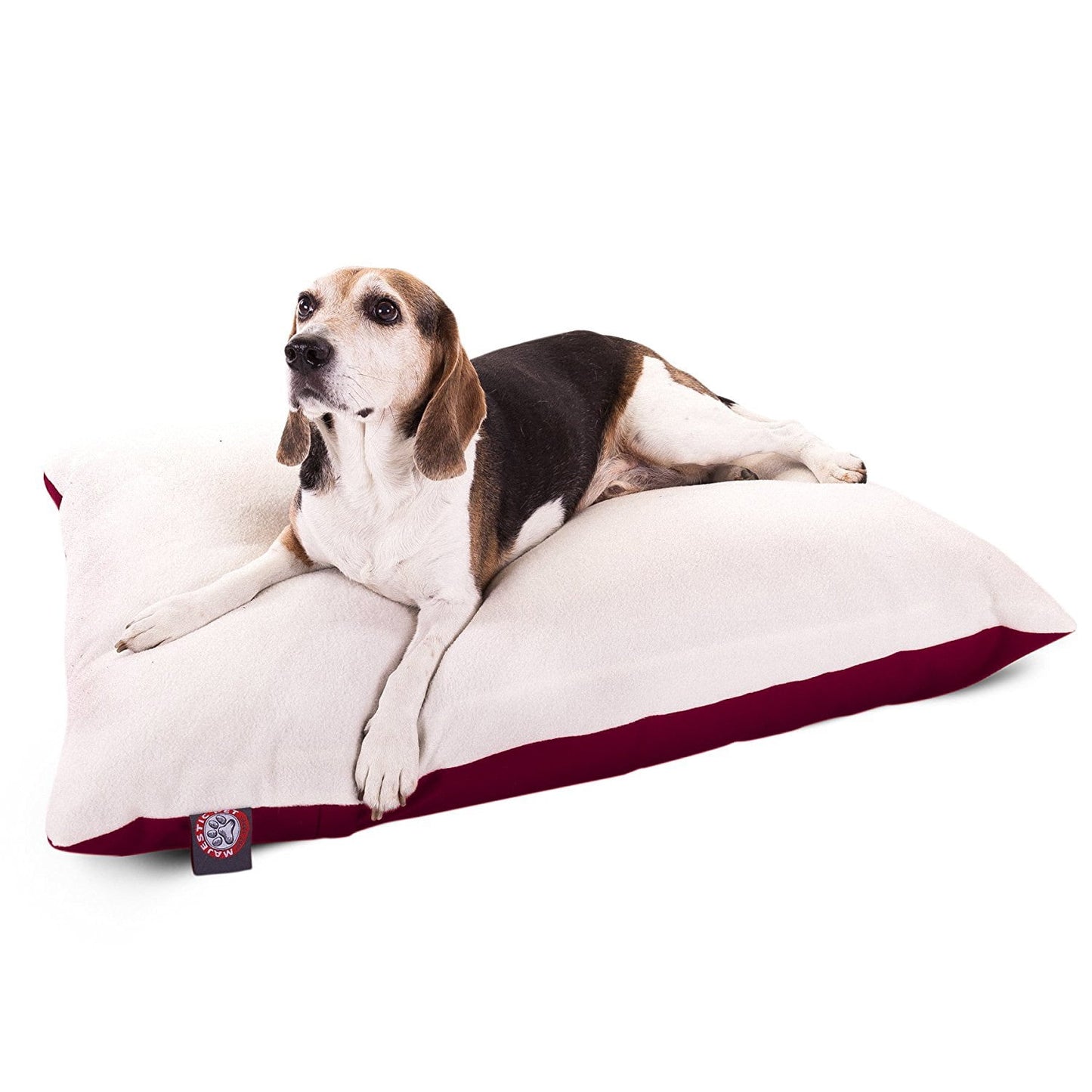 Majestic Pet Solid Color Rectangular Pillow Dog Bed Machine Washable