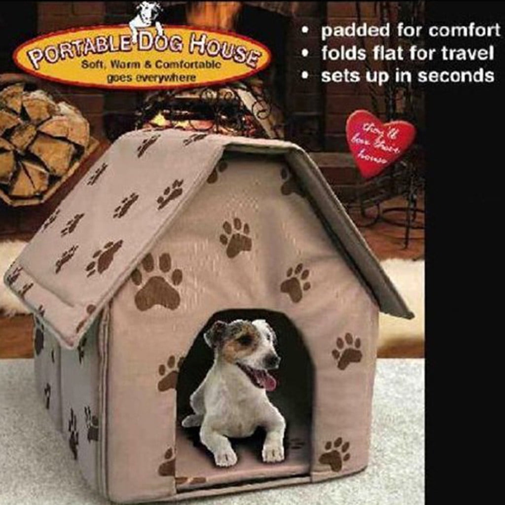Shldybc Foldable Dog House Small Pet Bed Tent Kennel Indoor Portable Trave on Clearance