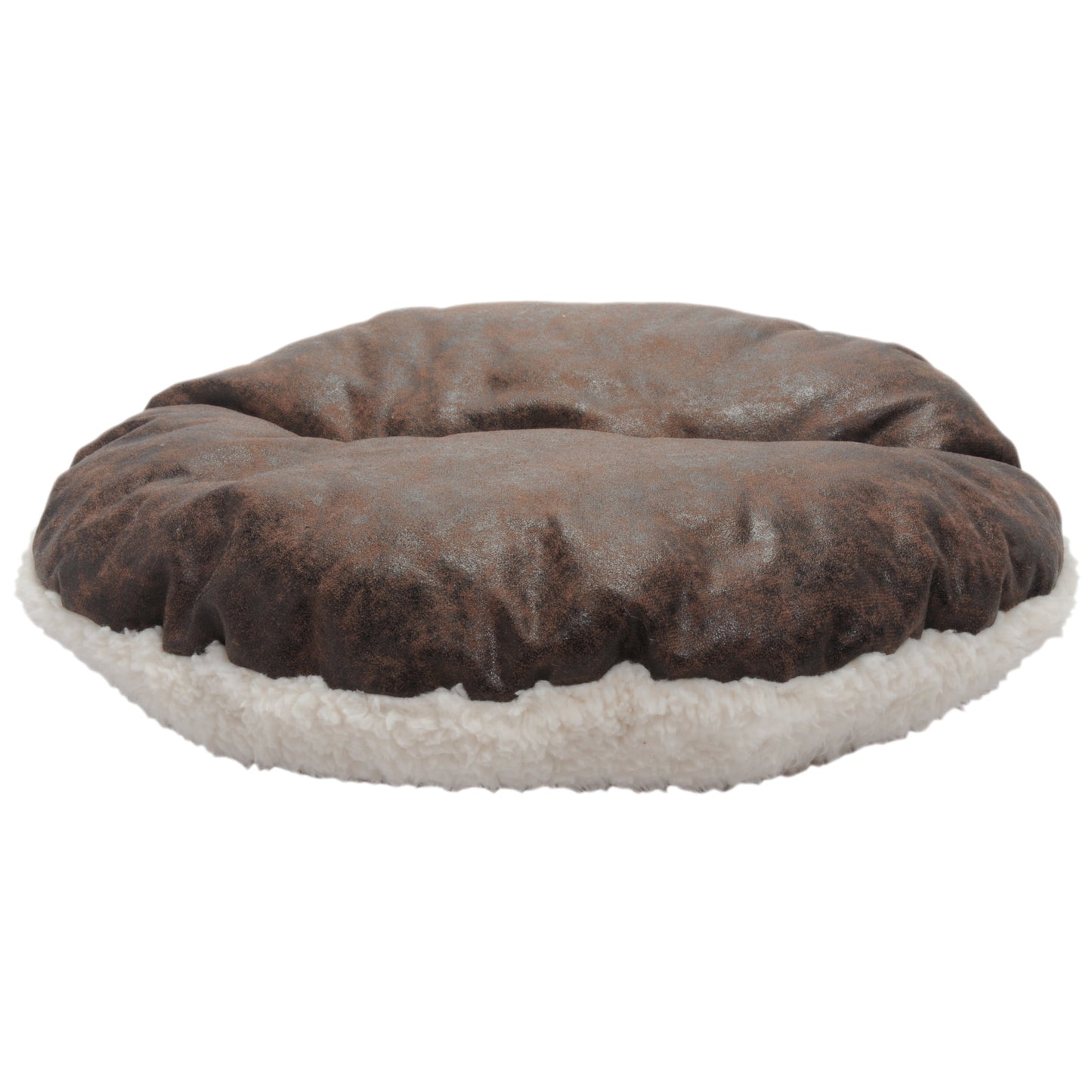 Precious Tails Vegan Leather Deep Dish Cave Pet Dog Bed - Large