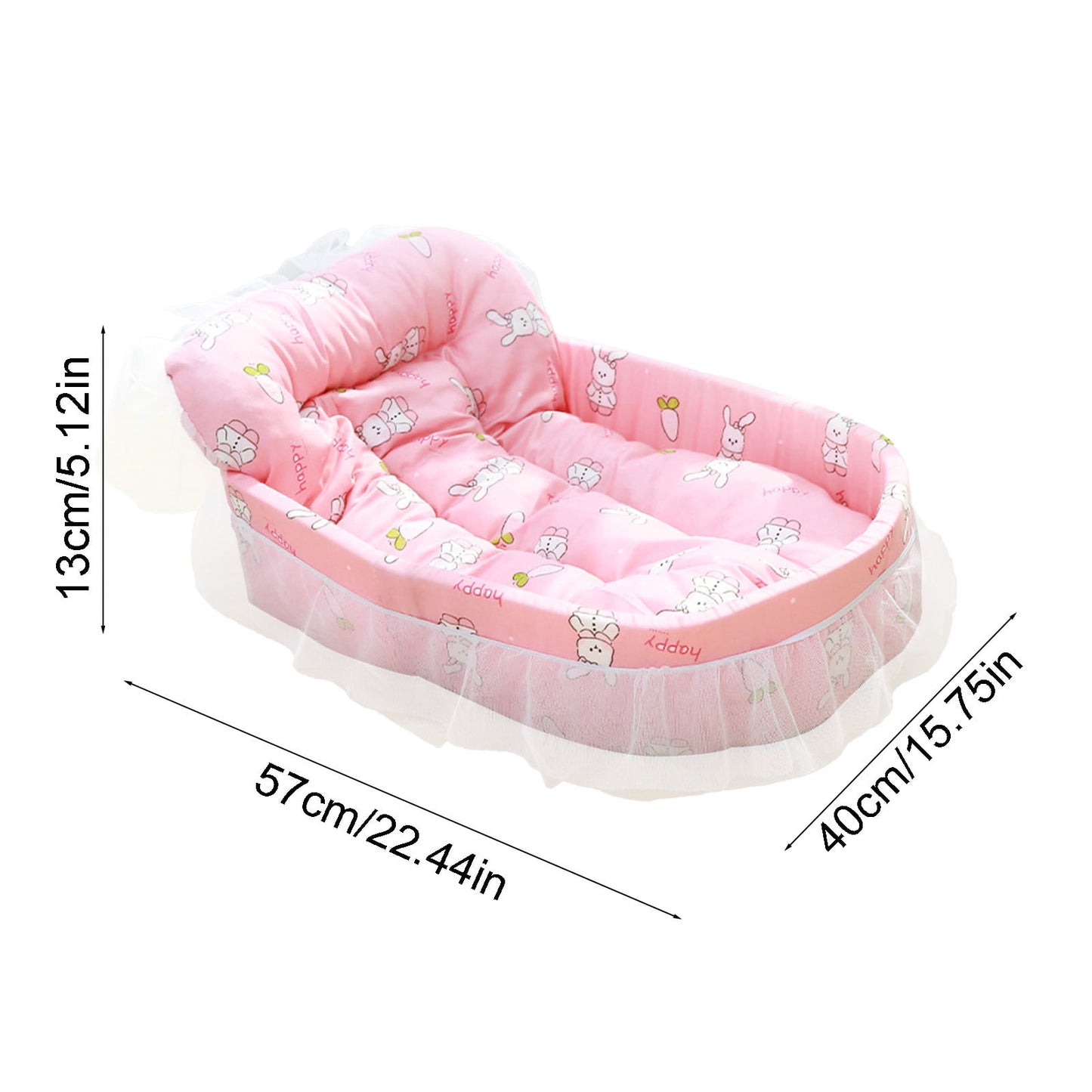 Orthopedic Pet Bed with Removable Mattress, Hypoallergenic Design for Cats and Small Dogs