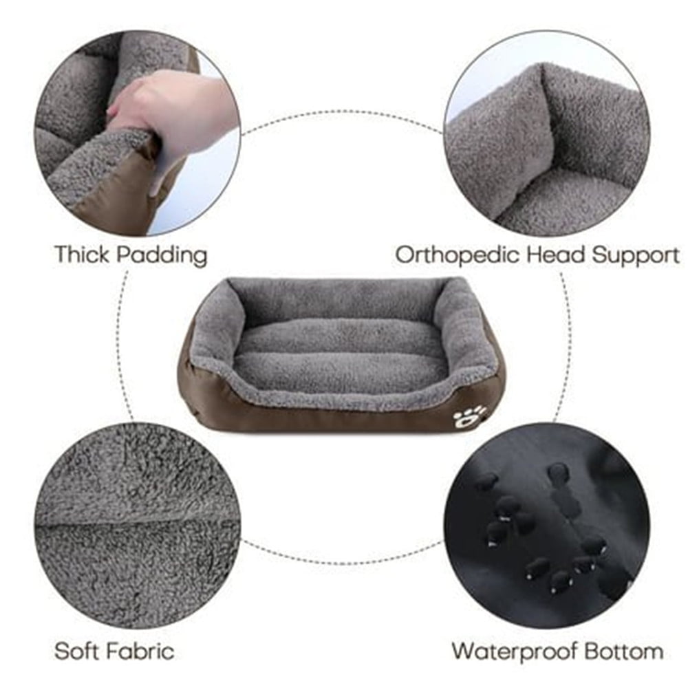 Medium Dog Beds for Medium Dogs Washable, Rectangle Dog Bed Medium Size Dog, Orthopedic Dog Bed, Warming Soft Calming Sleeping Puppy Bed Durable Pet Bed