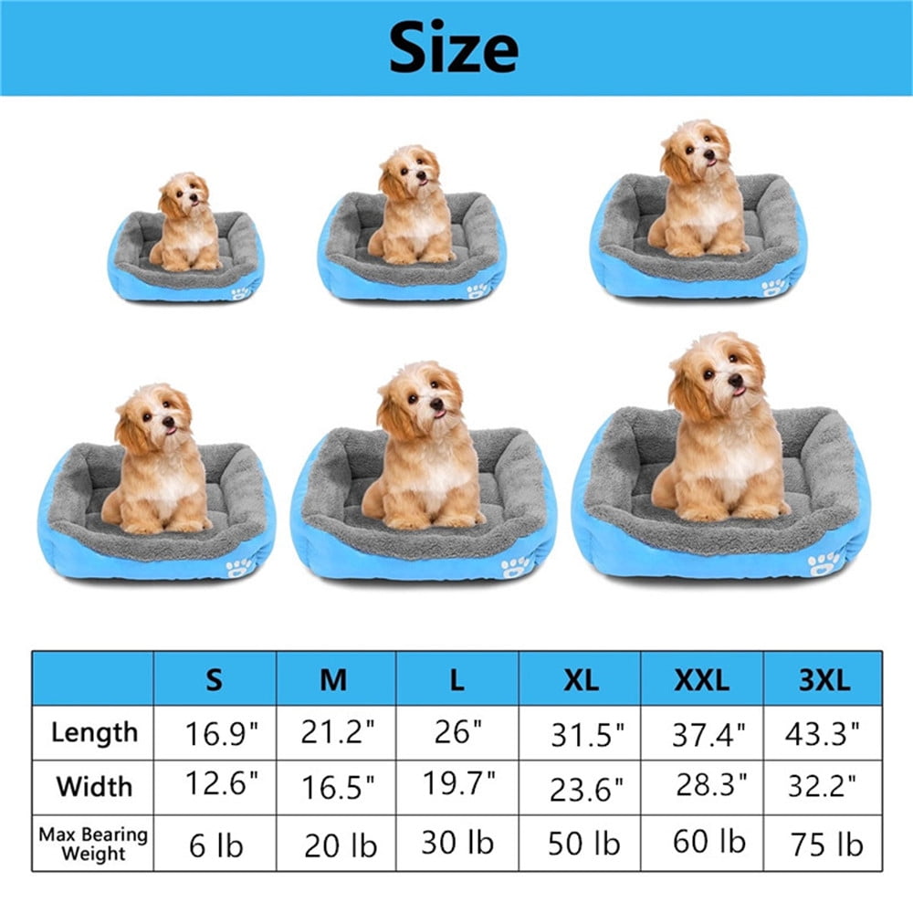 Medium Dog Beds for Medium Dogs Washable, Rectangle Dog Bed Medium Size Dog, Orthopedic Dog Bed, Warming Soft Calming Sleeping Puppy Bed Durable Pet Bed