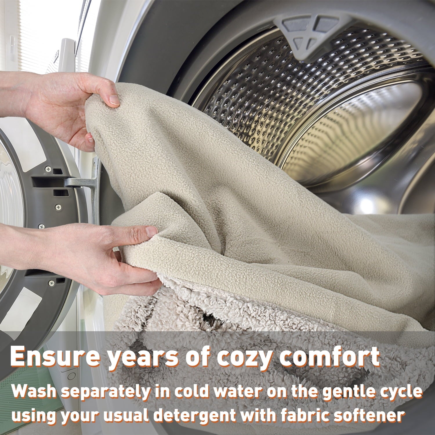 Pawsse Waterproof Dog Blanket for Bed, Pee Proof Pet Blankets for Couch Sofa Cover, Reversible Furniture Protector Sherpa Cushion Mat for Small to Medium Large Dog, Large, Camel/Tuape, 60"" x 80""